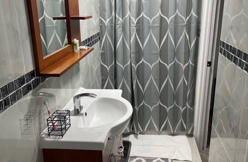 Castle Comfort Apartment | Double Luxury Queen Apt#3 in Roseau with Kitchenette and Gorgeous Bathroom!