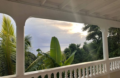 Mahaut Apartment | Quiet private 1BD Hillside Escape with Ocean Views