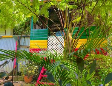 Treehouse with hammock